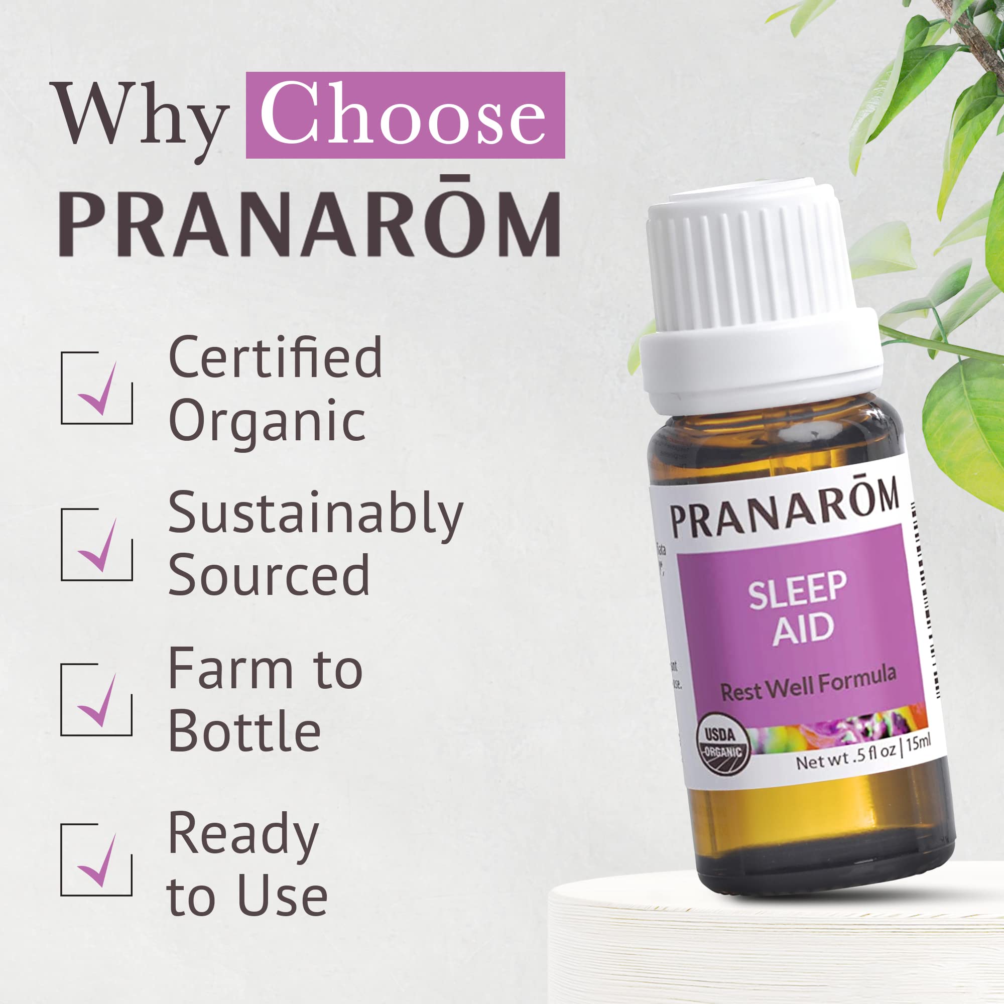 PRANAROM certified organic badge showing ECOCERT and USDA certifications