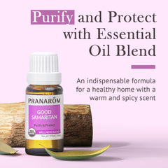 Pranarom Good Samaritan rosemary bottle supports focus when diffused