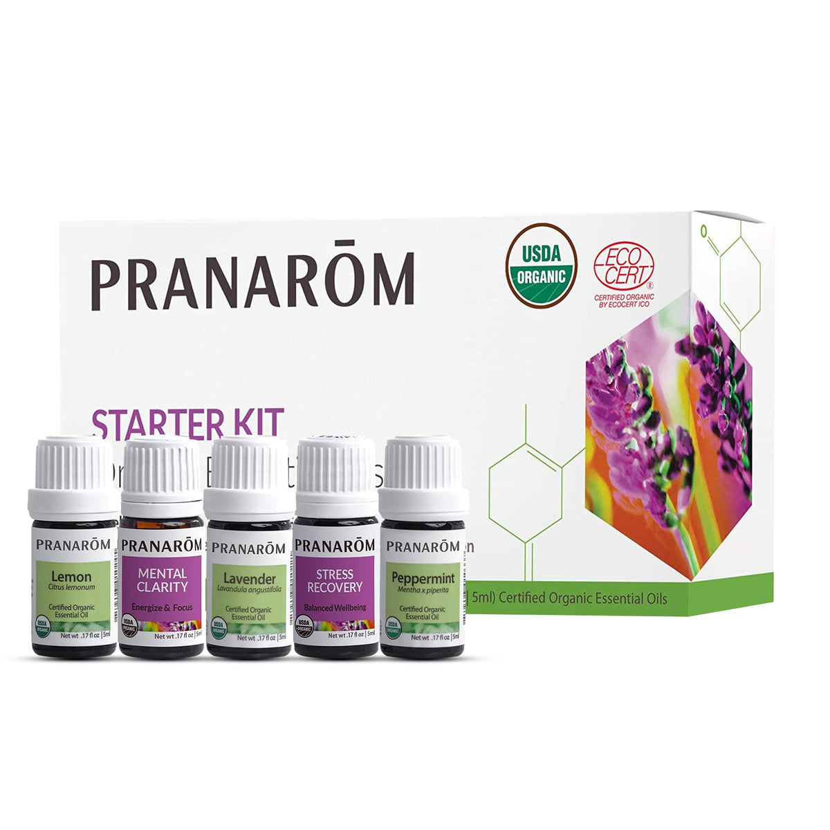 Pranarom lavender oil bottle for relaxation and calm evenings.