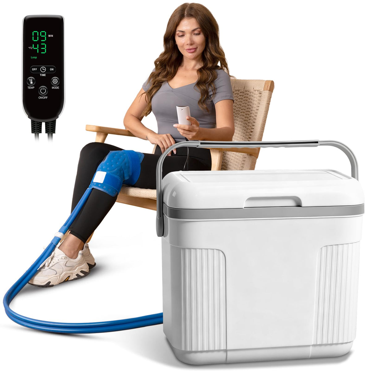 Pravoluxmax cold therapy machine front view for at‑home recovery and relief.