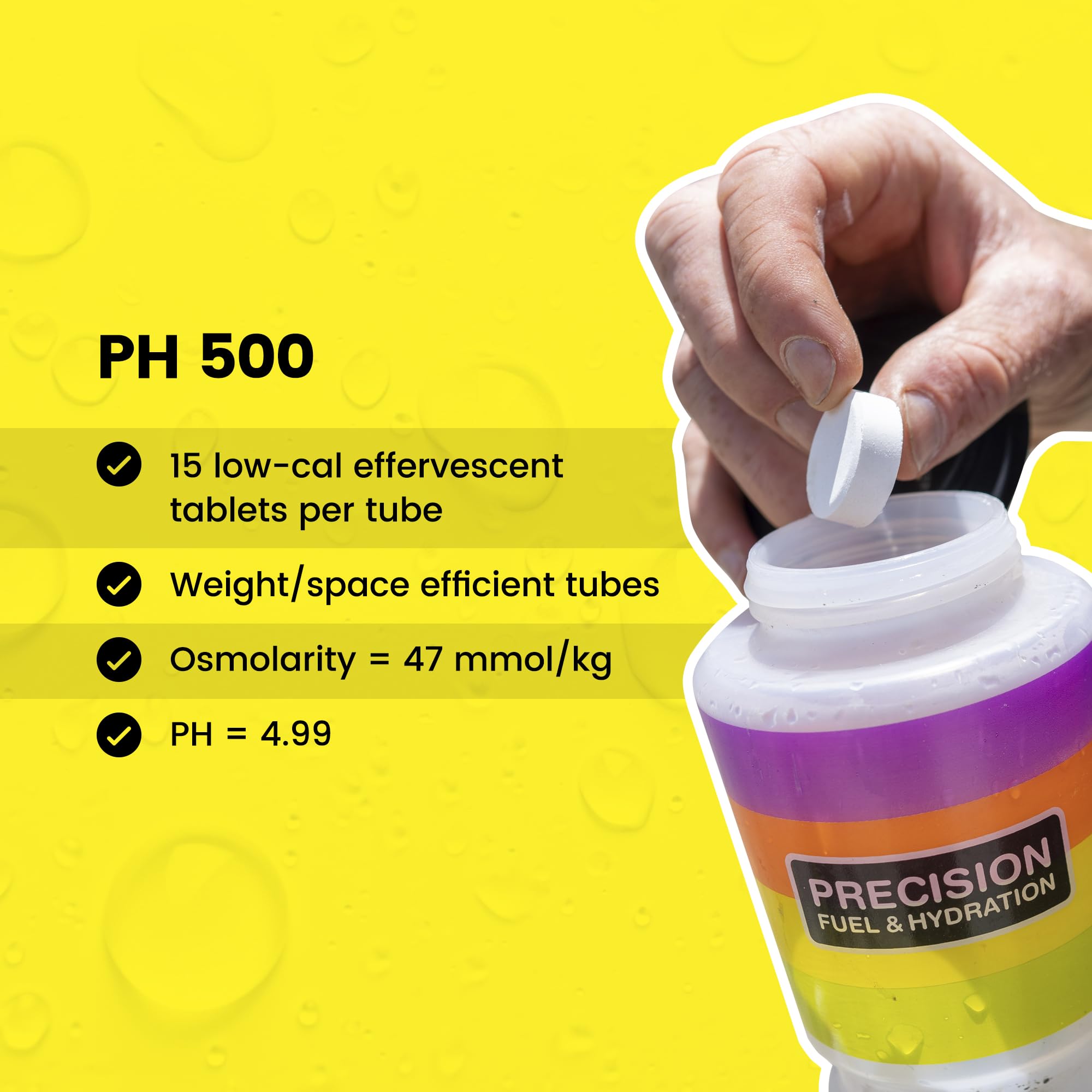 Precision Hydration four-strength tablets for personalized sodium levels.