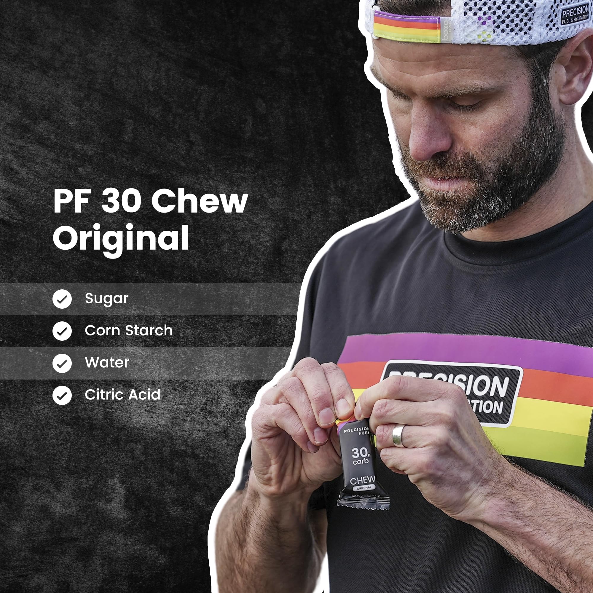 PF30 endurance fueling in action during a ride or run.