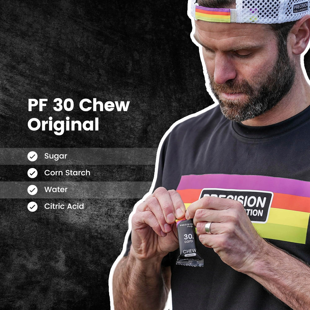PF30 endurance fueling in action during a ride or run.