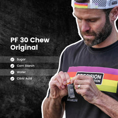 PF30 endurance fueling in action during a ride or run.