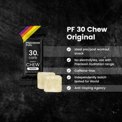 PF30 Mint Lemon chew close-up showing refreshing flavor during activity.
