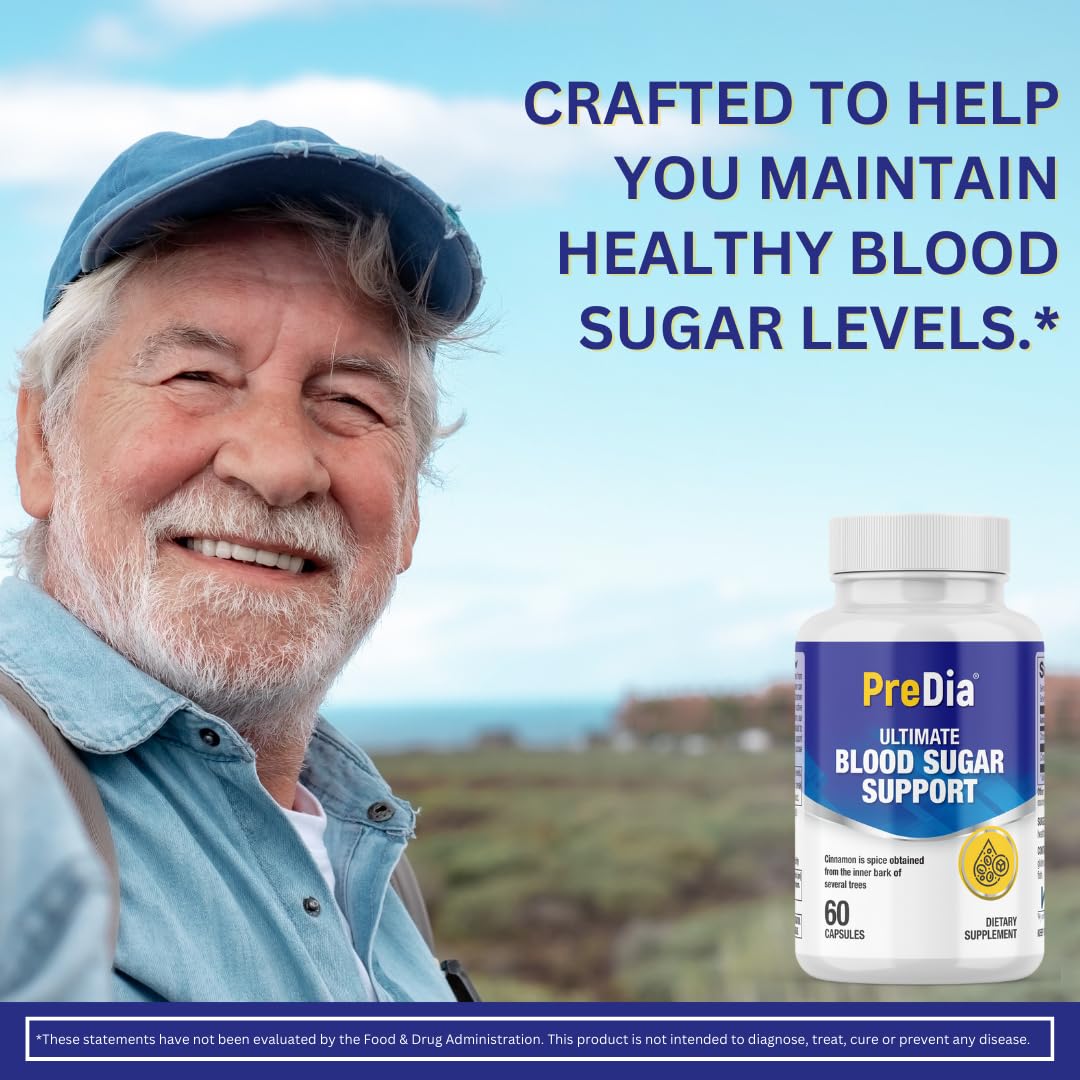 PREDIA Ultimate Blood Sugar daily-use shot illustrates routine integration.