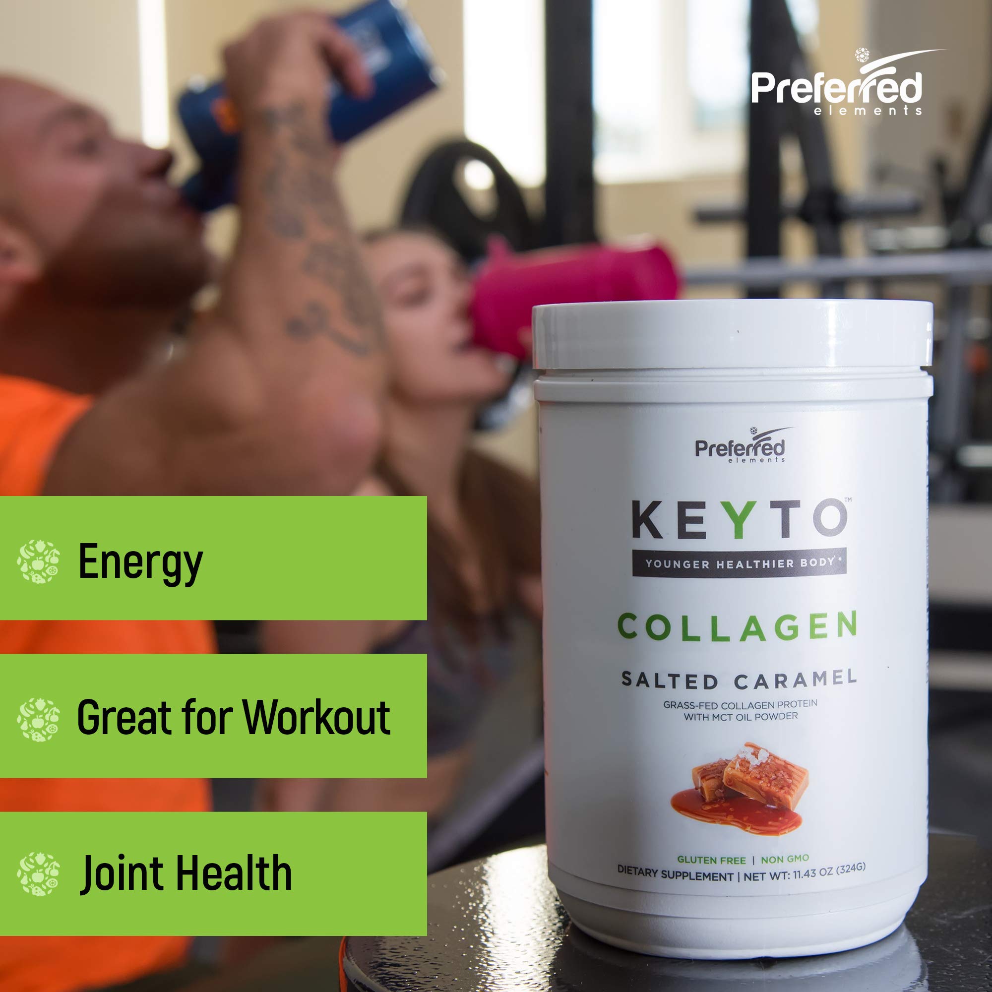 Preferred Elements scoop ensures precise serving of collagen powder