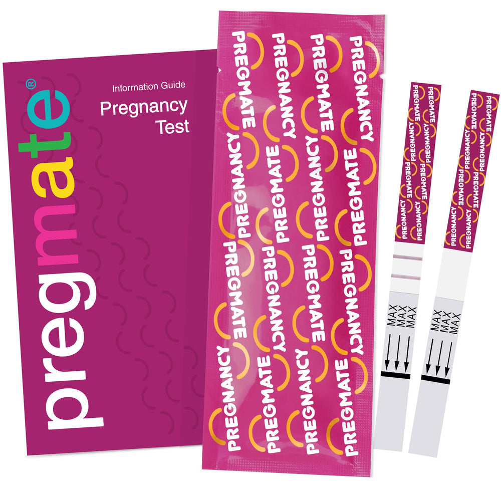 Pregmate quick-result pregnancy test strip for fast readouts