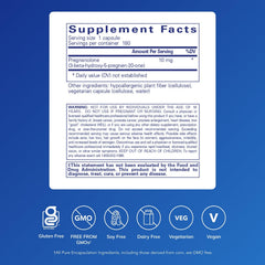 Pregnenolone 10 mg label closeup highlighting potency for memory support