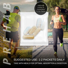 Athlete using PREHAB during training for joint support