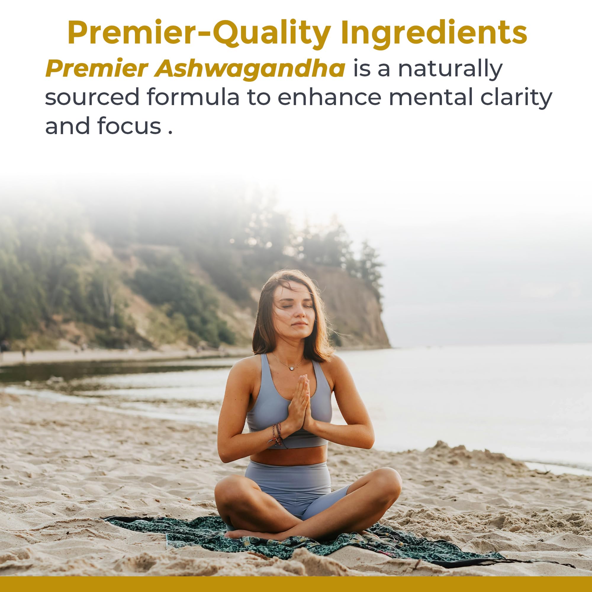 Premier Ashwagandha fermentation detail highlighting bioactive compounds.