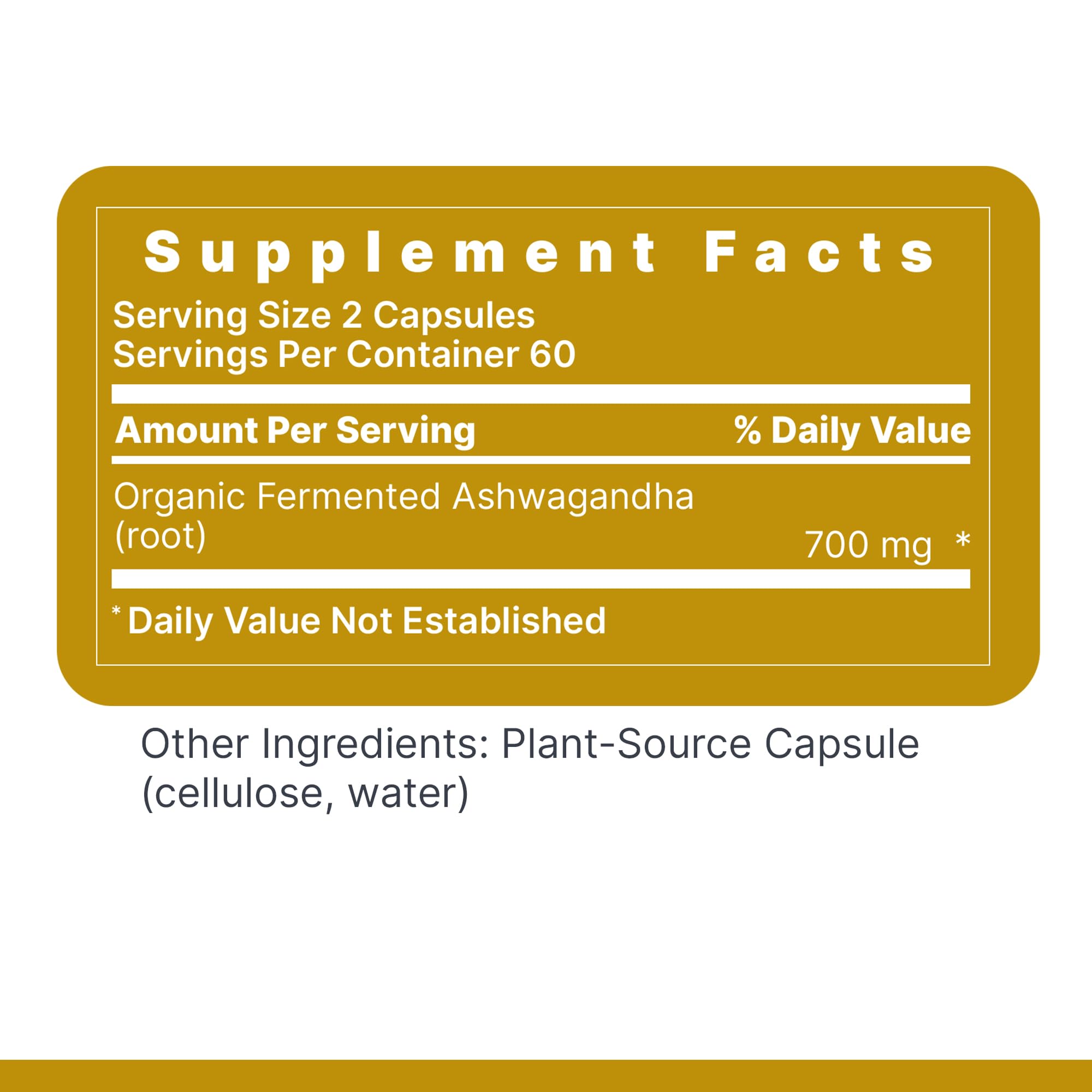 Premier Ashwagandha packaging setting in natural environment.