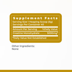 Premier Research Labs vegan-friendly label on Premier Creatine powder container.