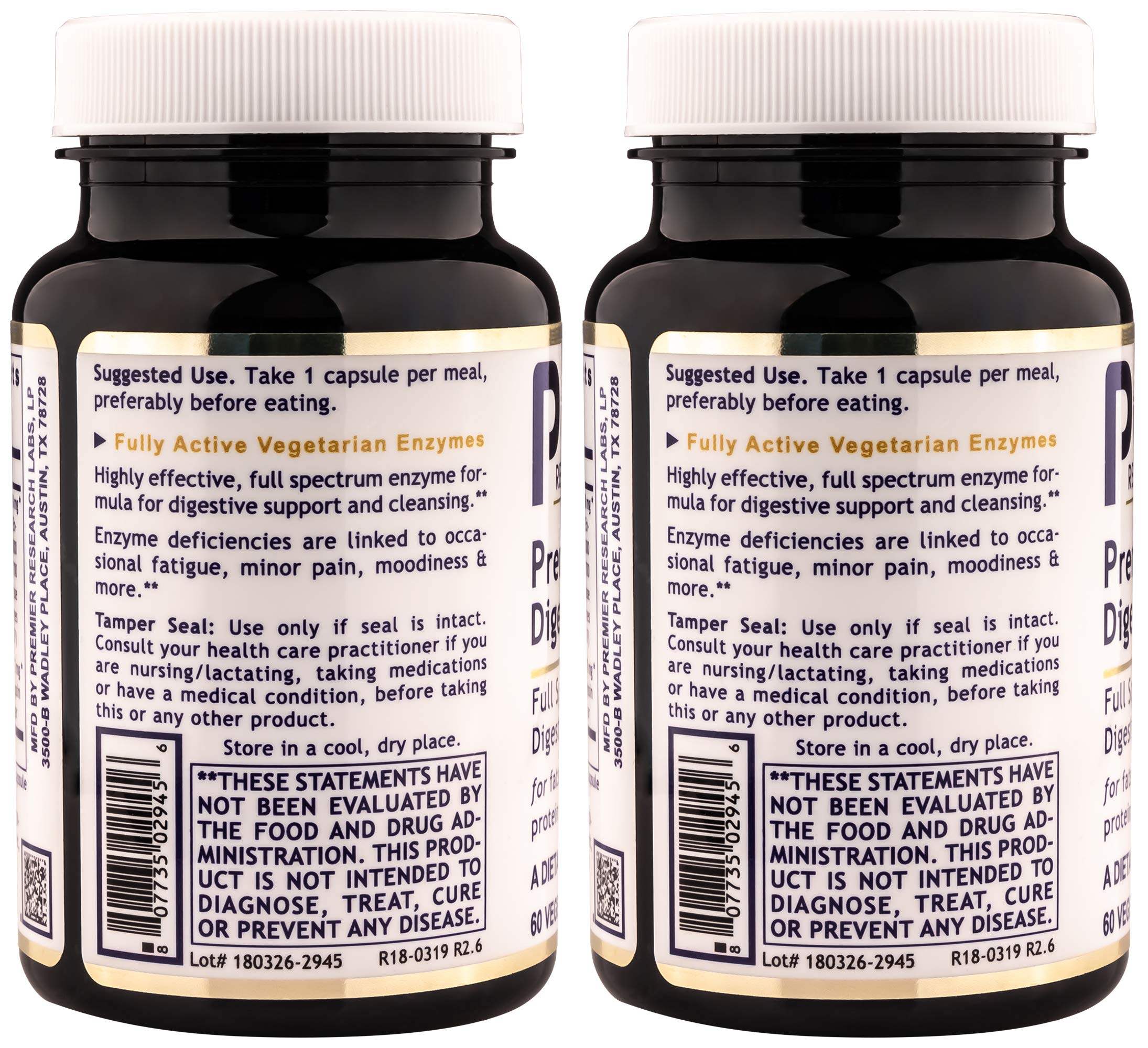 Bottle label highlights Plant-Gest Support and vegan pepsin for protein digestion.