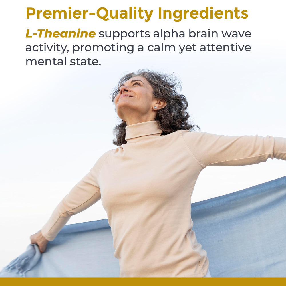 Label detail of Premier Research Labs L-Theanine Double Strength vegan formula