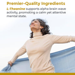 Label detail of Premier Research Labs L-Theanine Double Strength vegan formula