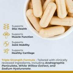 Premier Research Labs advanced formula close-up featuring ParActin and White Willow for joint health support.