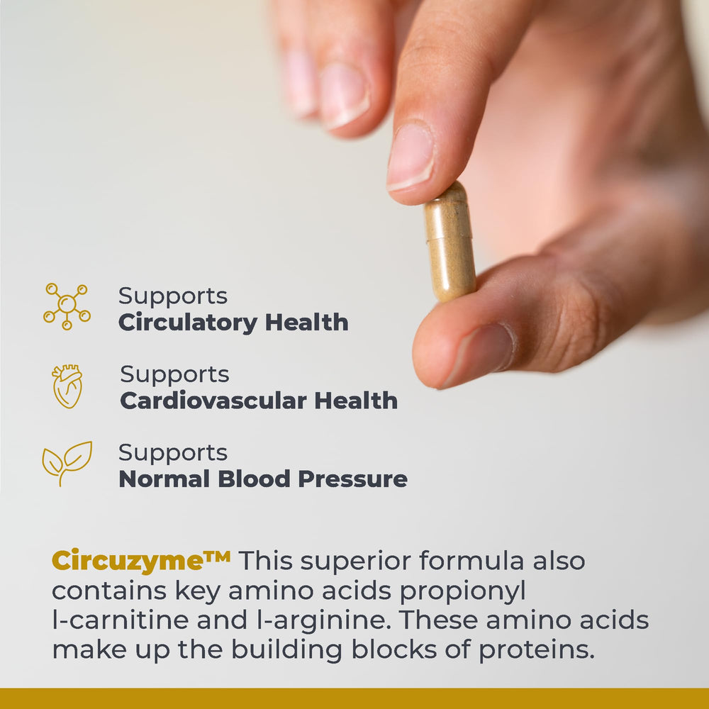 CircuZyme ingredients diosmin close-up on label.