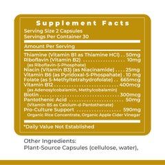 Premier Research Labs Complete B daily dosage calendar promotes a simple routine