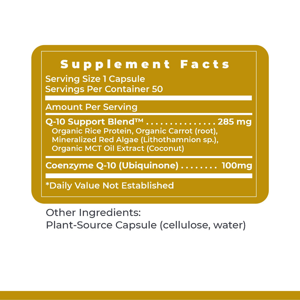 Dosage instruction visual for three-times-daily CoQ10 routine
