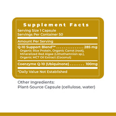 Dosage instruction visual for three-times-daily CoQ10 routine