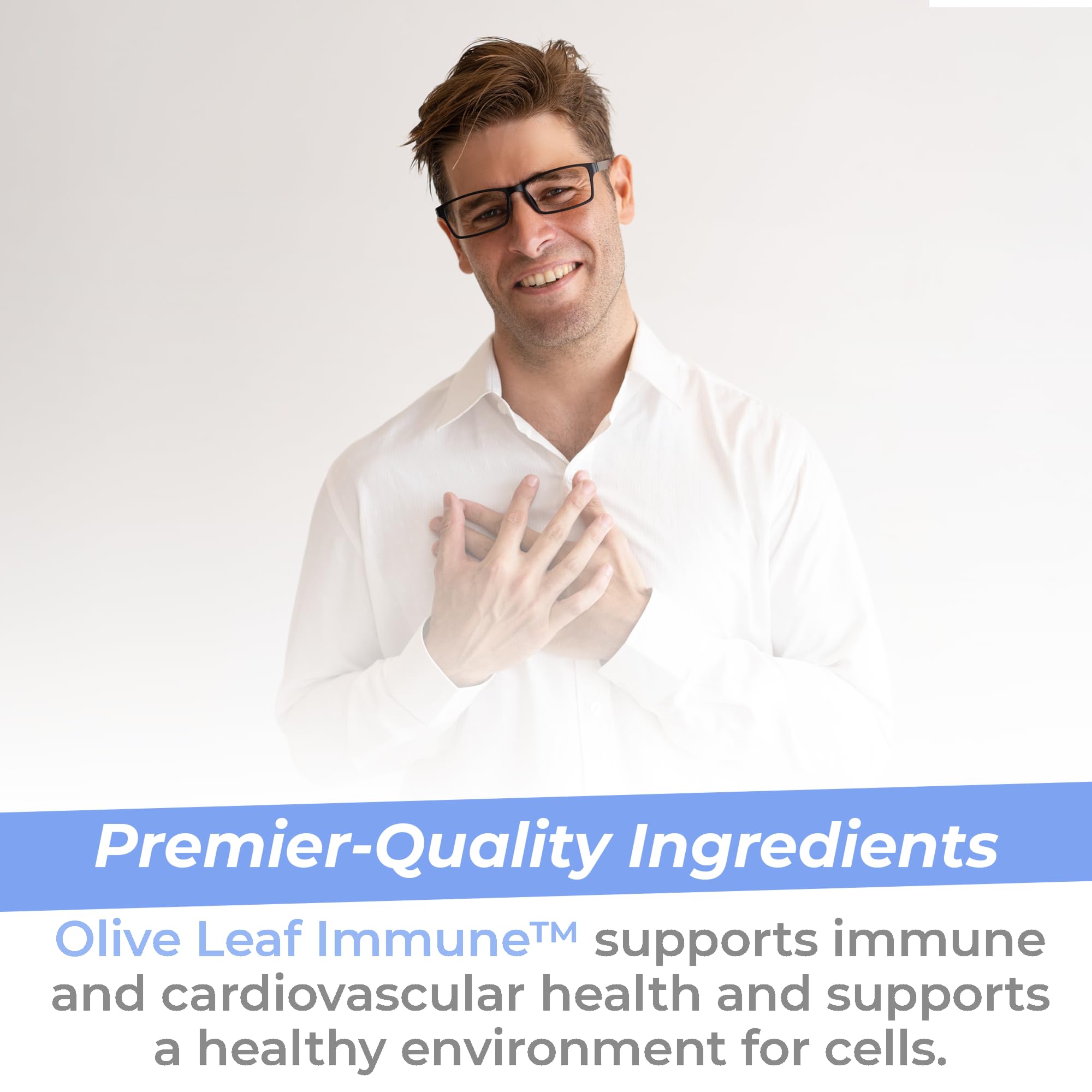 Premier Research Labs Olive Leaf Immune sustainable sourcing signals premium quality.