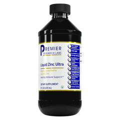 Premier Research Labs Liquid Zinc Ultra bottle for daily immune support.