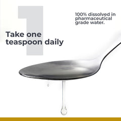 Dropper dispensing a 5 mL serving into a beverage.