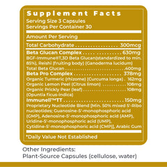 Nucleo Immune label confirms non-GMO and clean formulation for peace of mind.