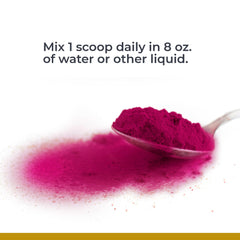 Premier Research Labs Premier Fermented Beets pour into water to support a refreshing daily routine.