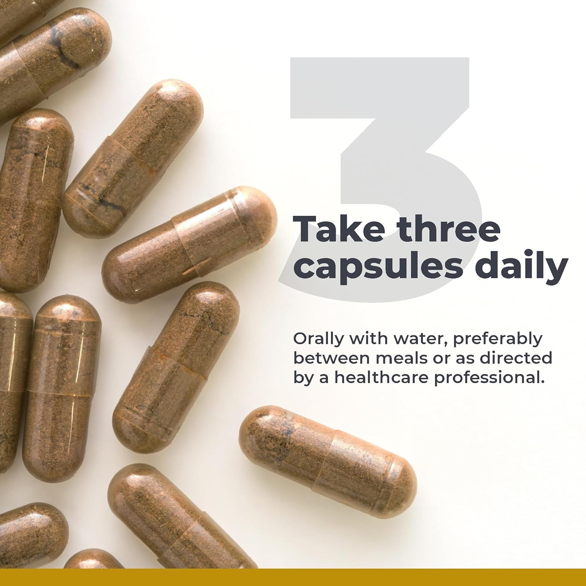 Bottle open showing capsules ready for daily use