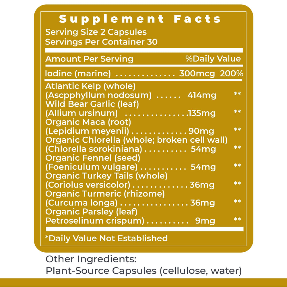 Bottle angle shot highlights compact 60-capsule count for daily regimen.