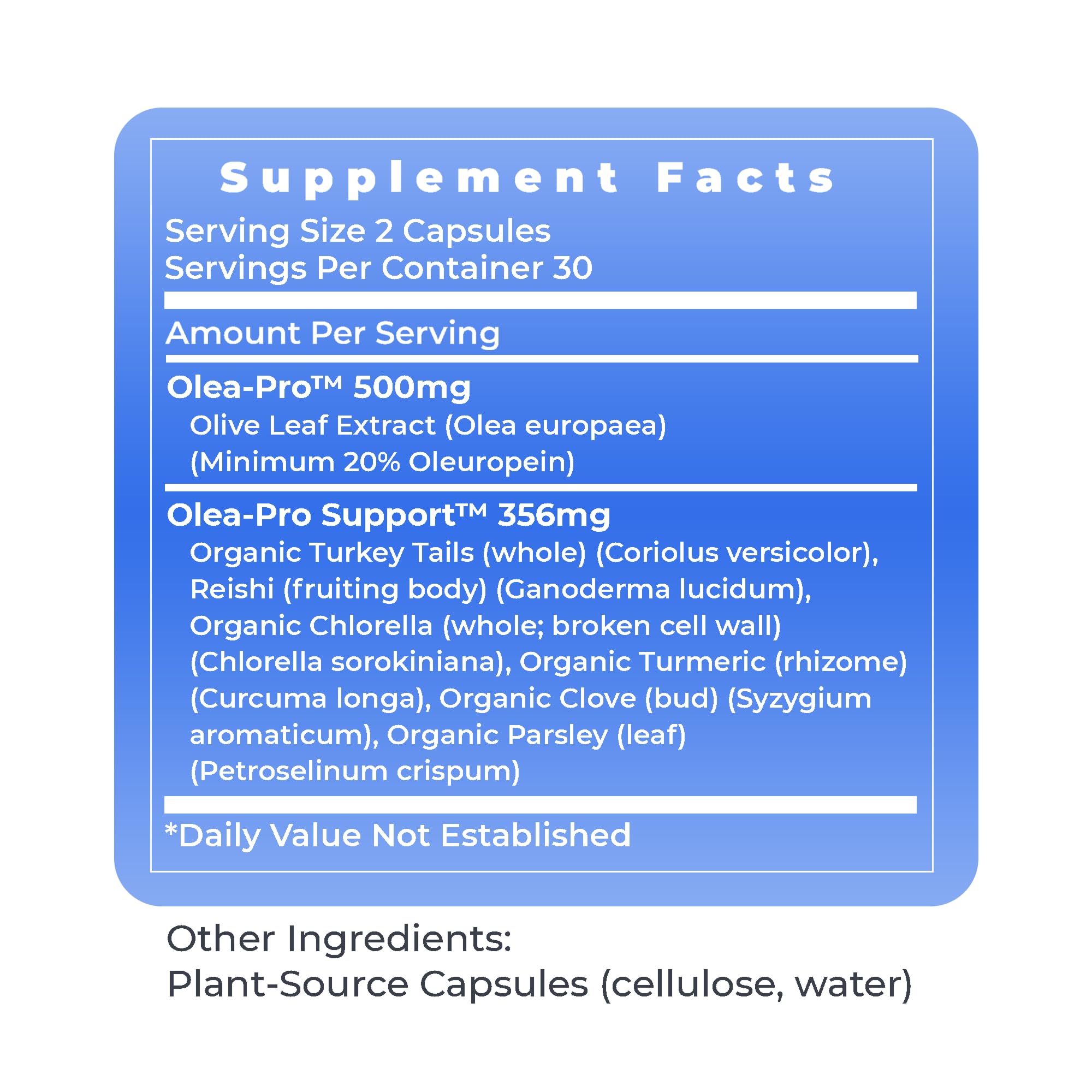 Premier Research Labs Vegetarian Olive Leaf Immune capsules for daily wellness.