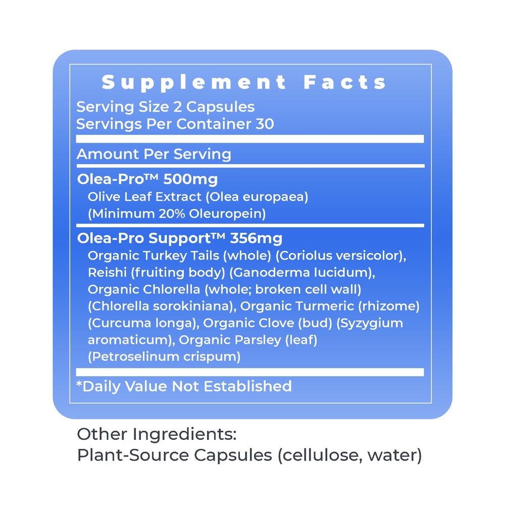 Premier Research Labs Vegetarian Olive Leaf Immune capsules for daily wellness.