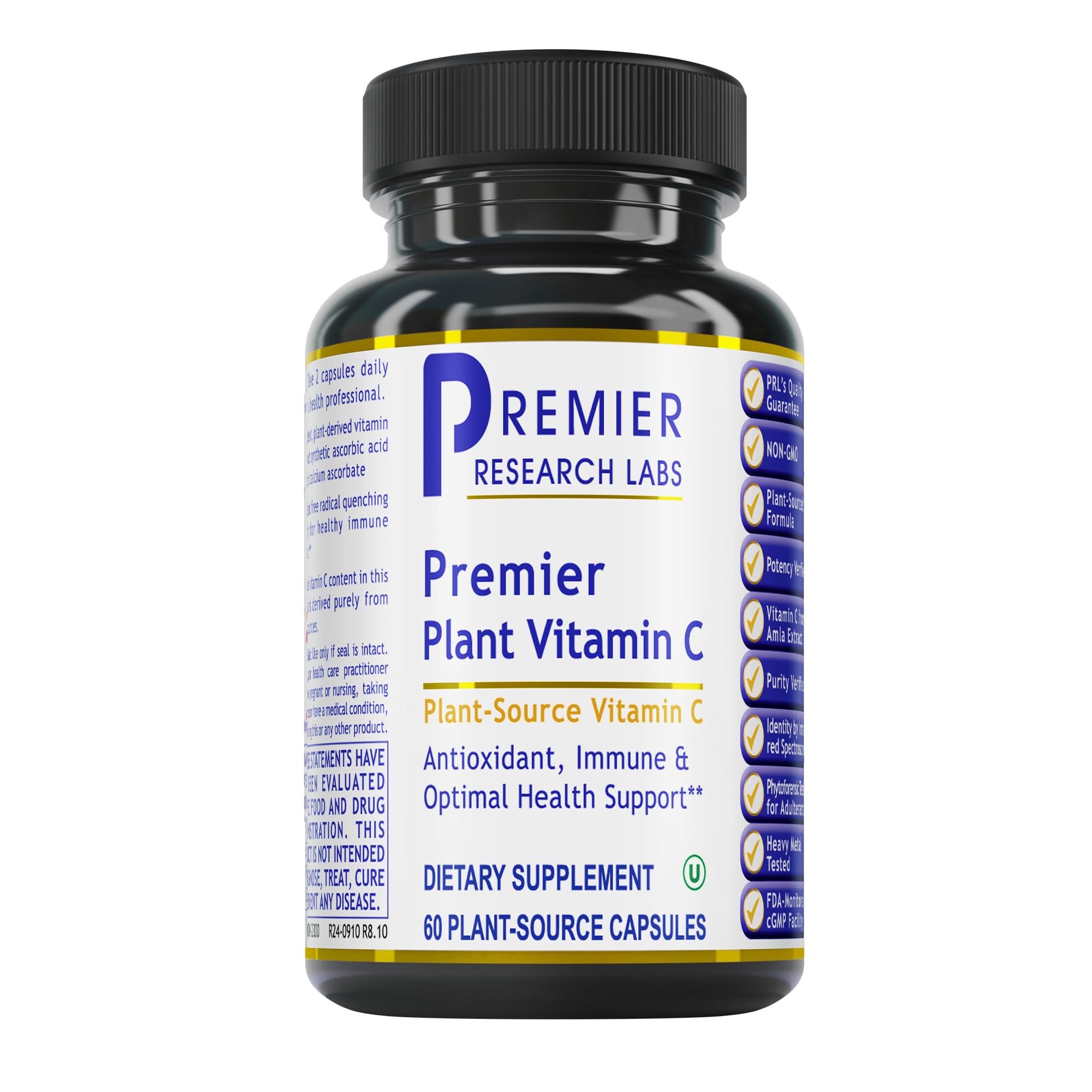 Premier Research Labs Vitamin C bottle front view for daily immune support.