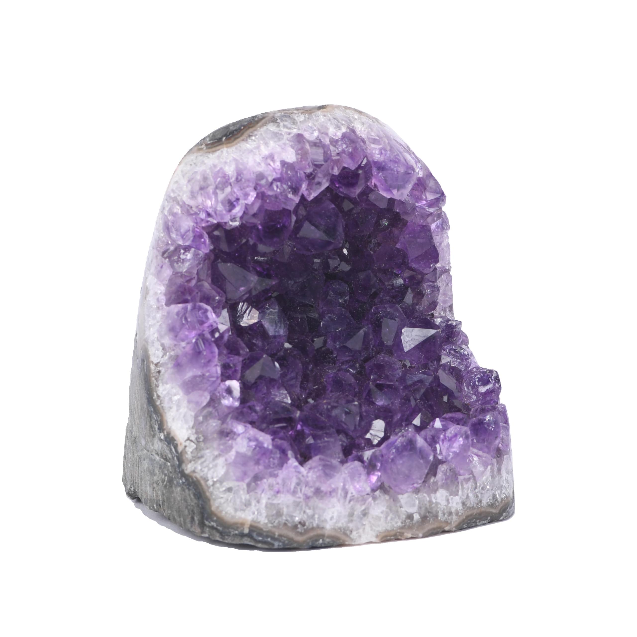 Premium amethyst geode piece for collector displays.