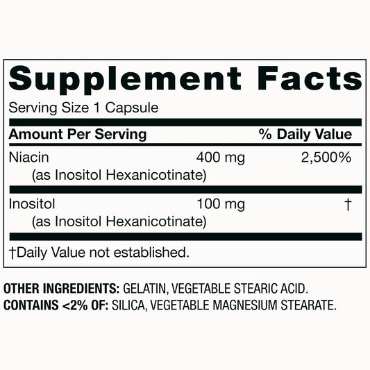 Spring Valley Niacin 500mg capsules visible, supporting metabolism and daily wellness.