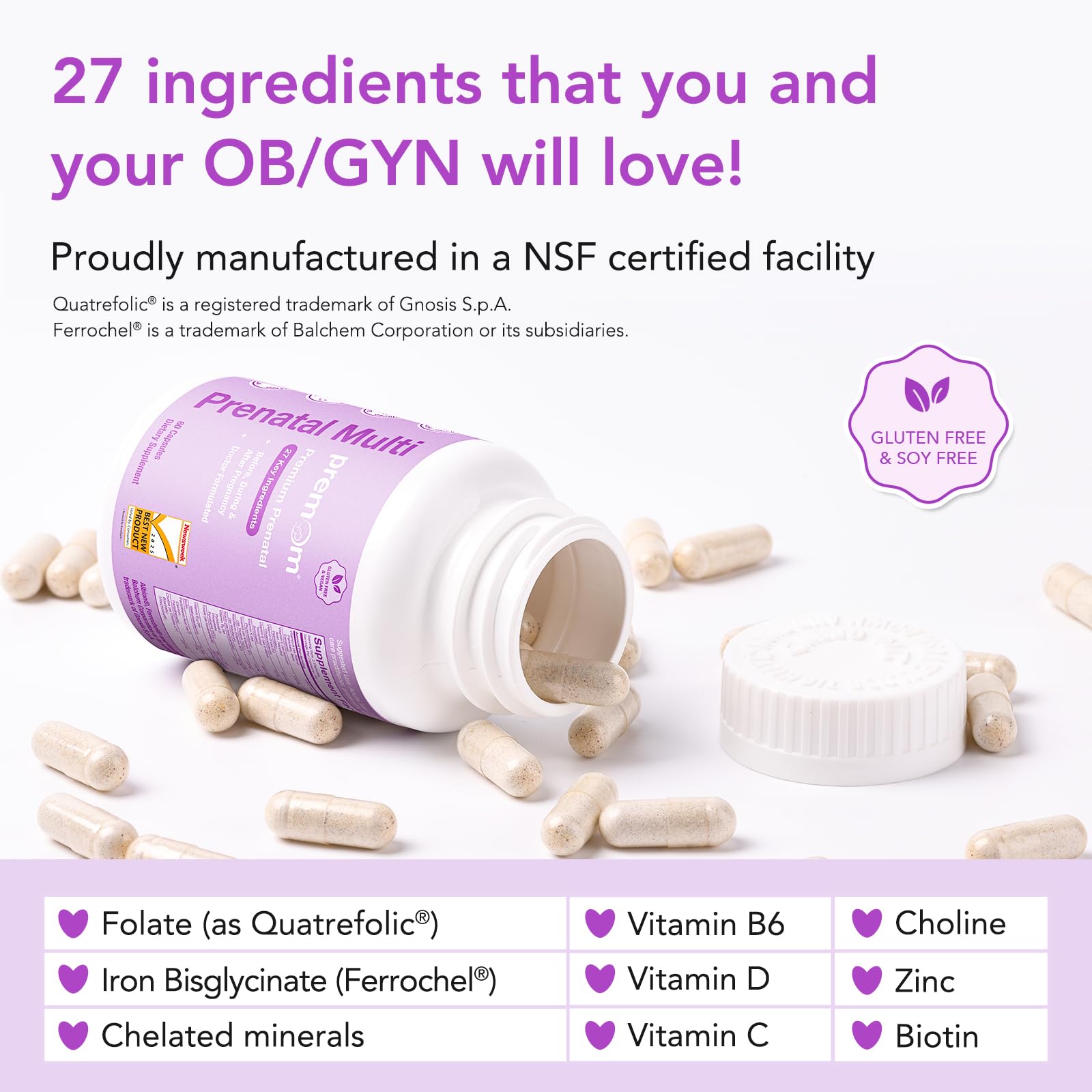 Premom omega-3 DHA softgels highlight high-quality fish oil intake.