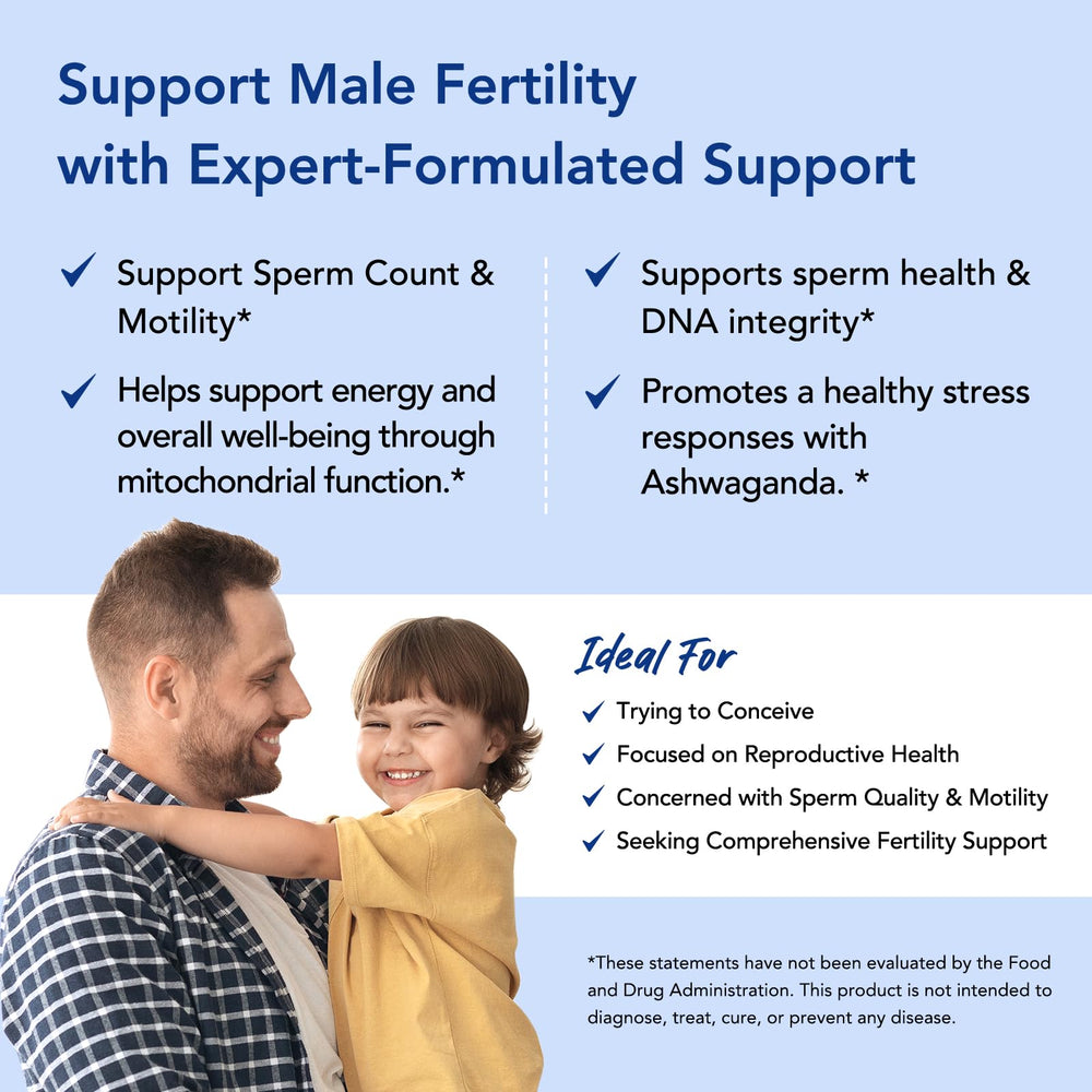 Premom Sperm Fortify facility badge indicates trusted US-made quality.