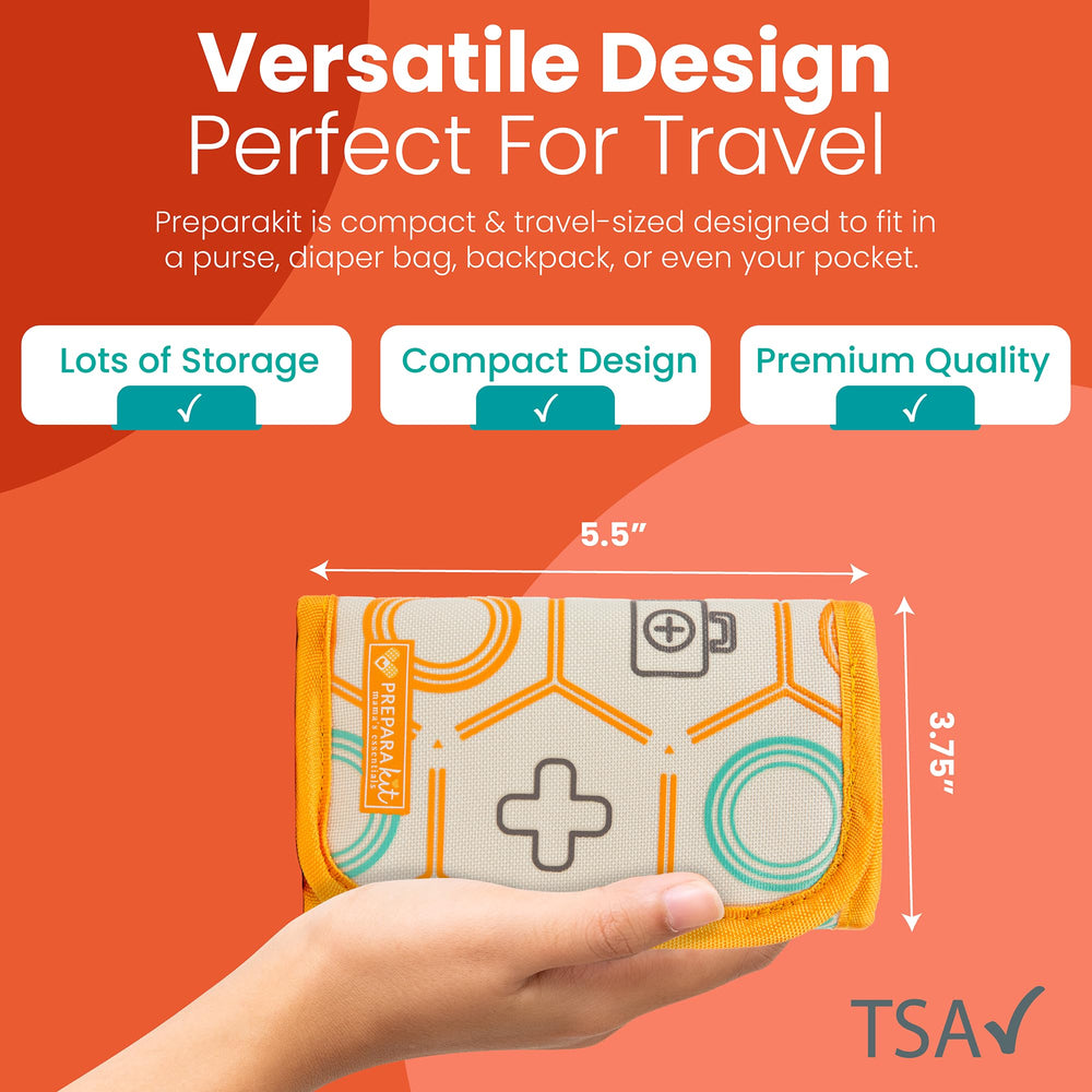 PreparaKit TSA-approved carry-on kit for easy plane travel with kids.