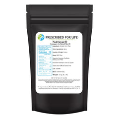 Prescribed For Life Nutriose Powder bottle for easy daily fiber intake.