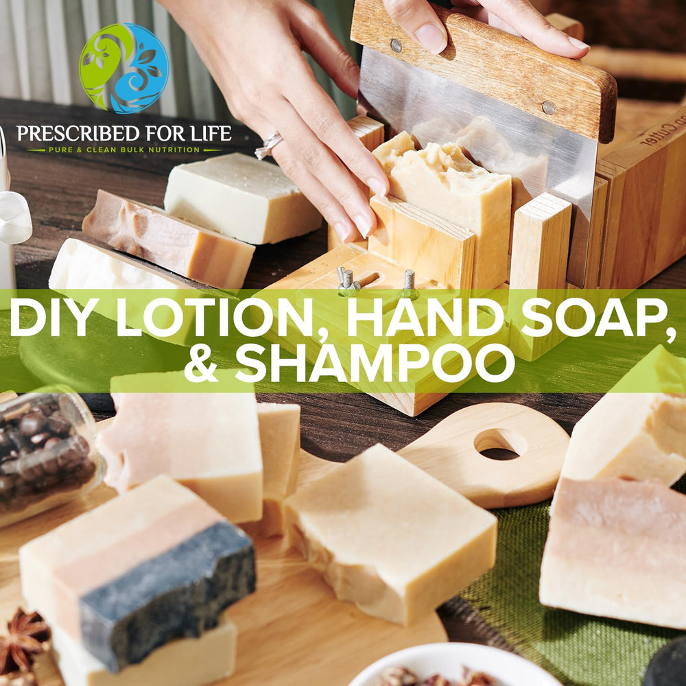 Prescribed For Life potassium carbonate powder supports soap making and lye preparation.