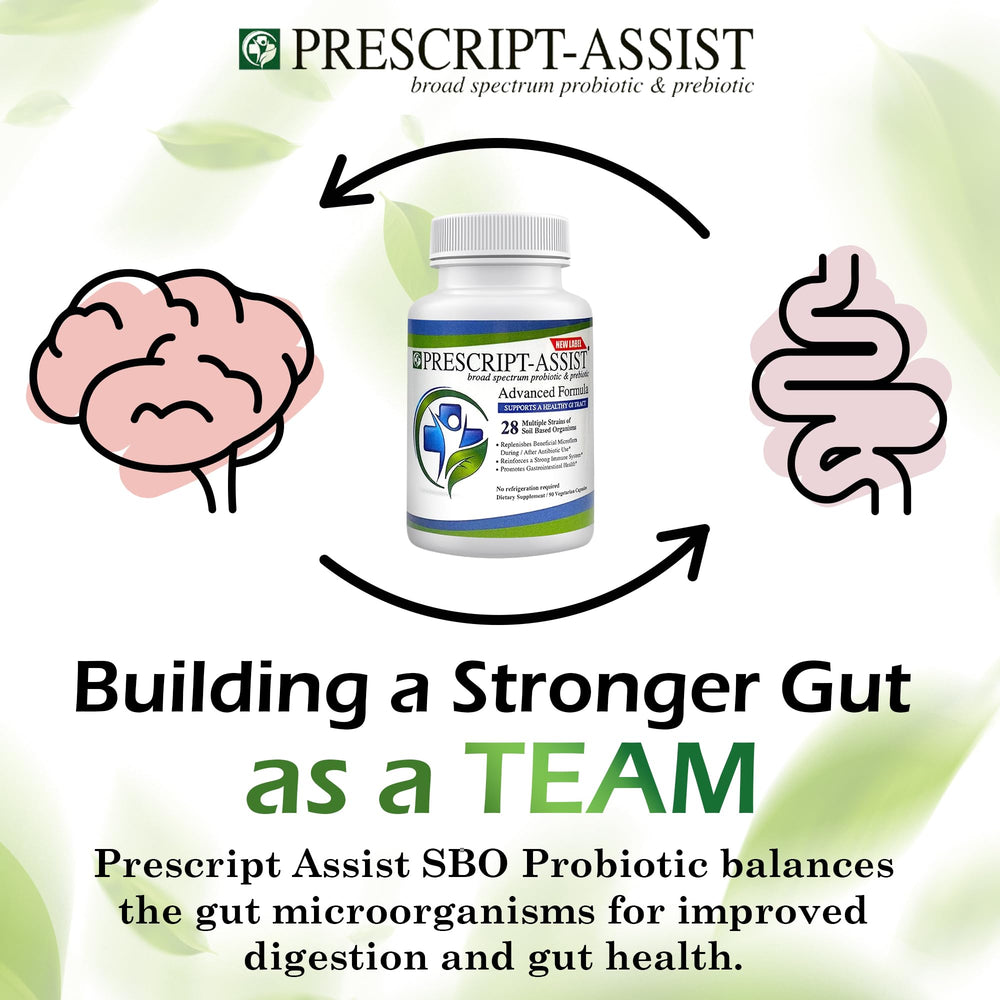 Prescript-Assist dosage close-up suggesting take 1-2 capsules daily