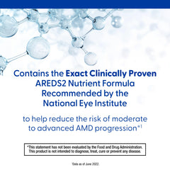 PreserVision AREDS2 label close-up highlighting lutein and zeaxanthin.