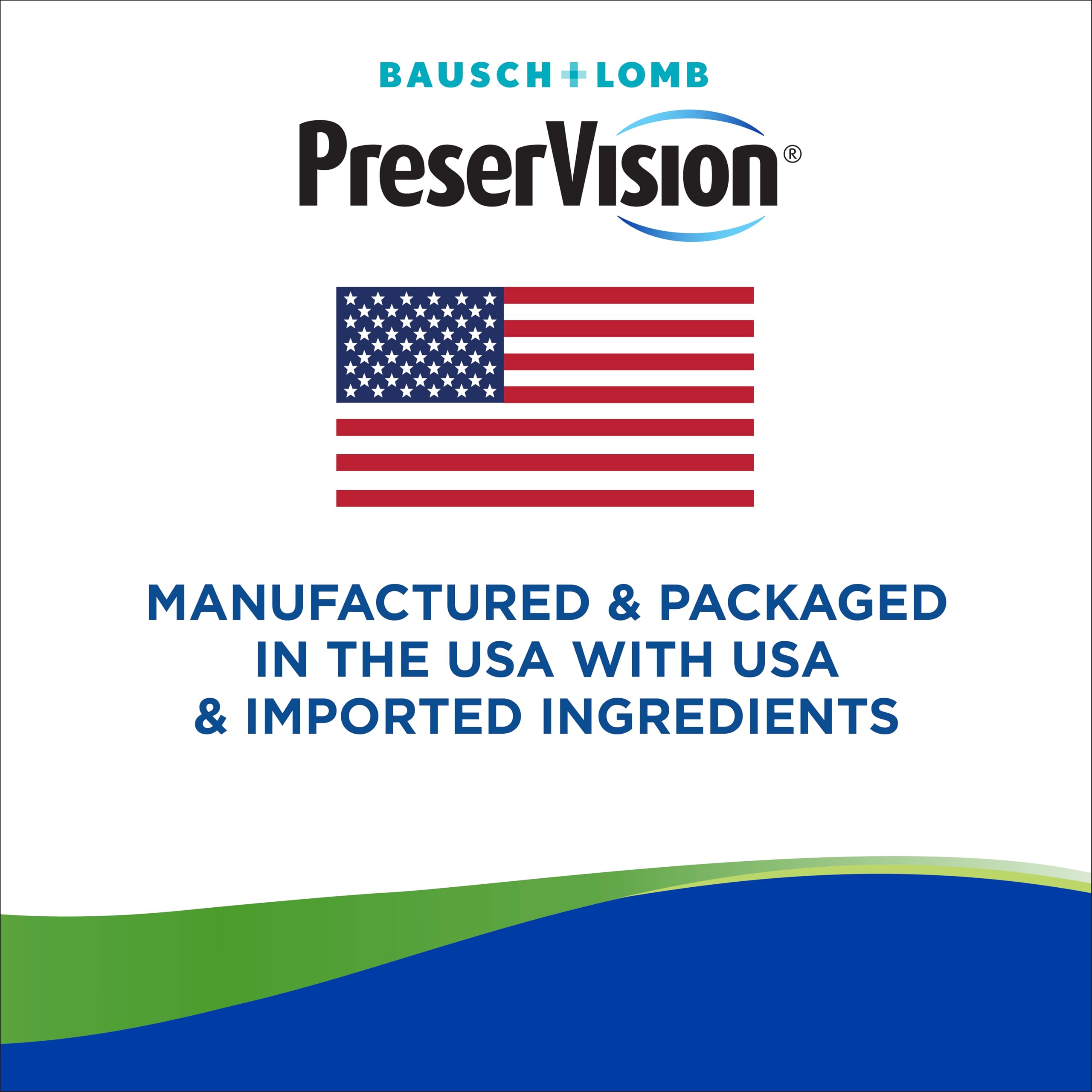 PreserVision label on bottle emphasizing AREDS2-based formulation.