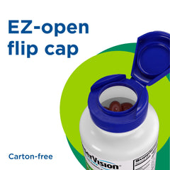 PreserVision AREDS2 easy-open cap packaging supports quick daily use.