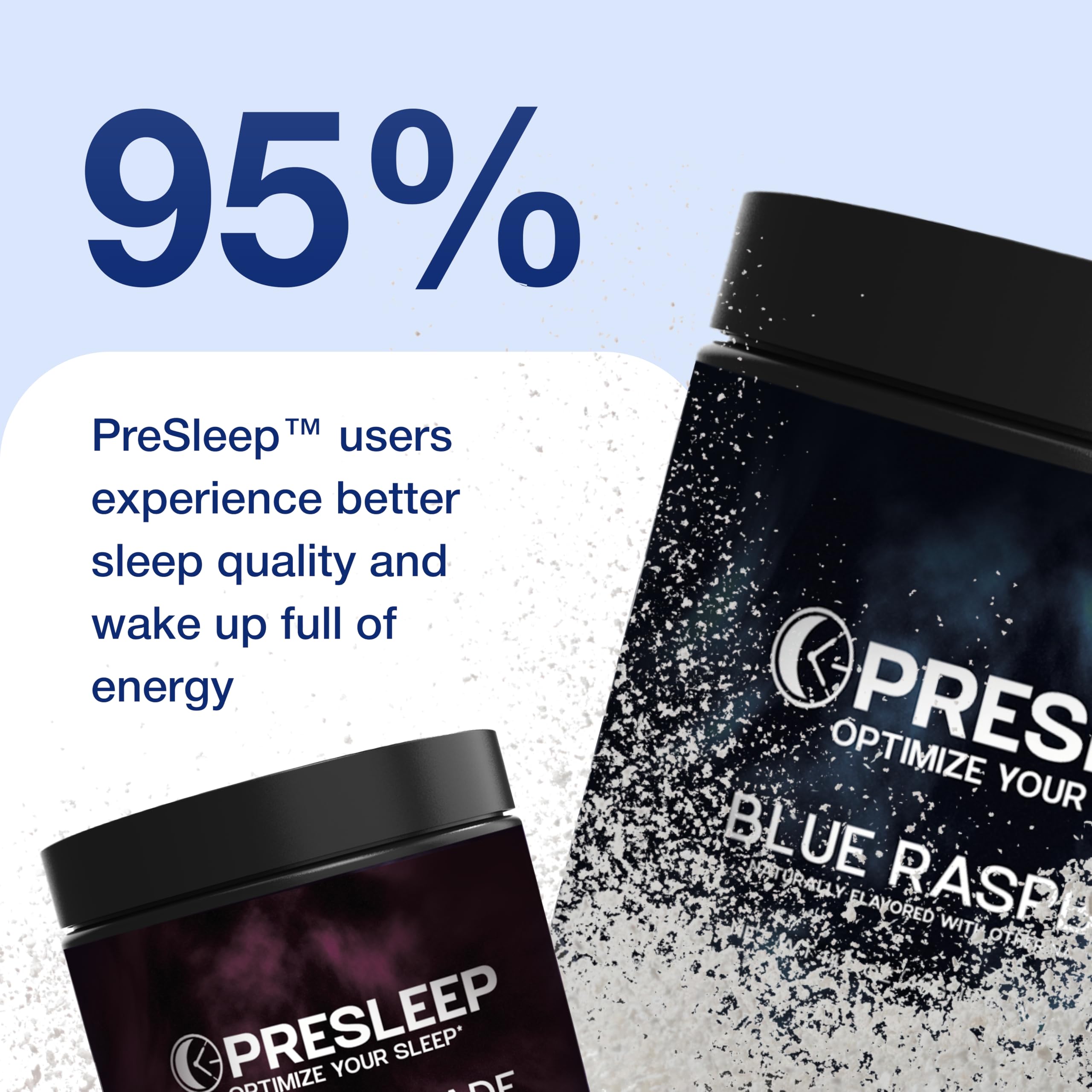 PreSleep powder scoop measure emphasizing precise dosing