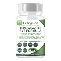 PressurePal EverVision eye bottle with 60 softgels for daily nutrition