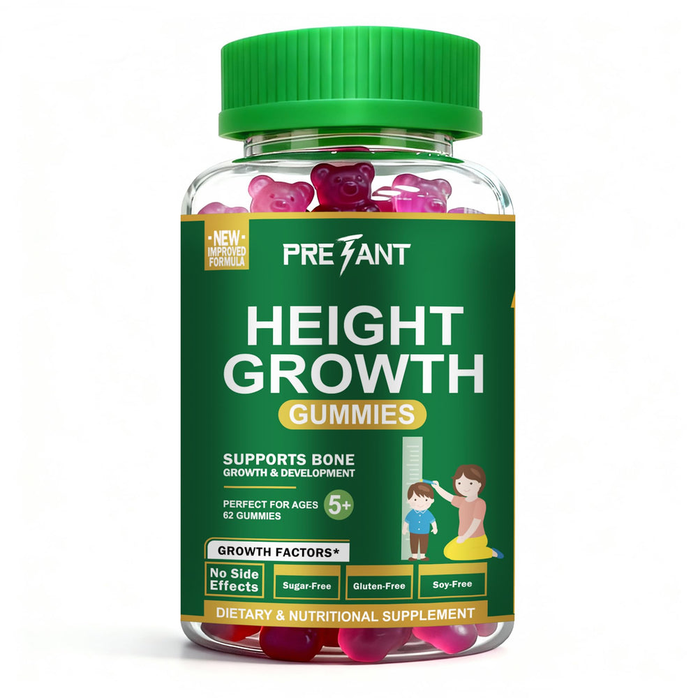 PRETANT Growth Gummies grape bottle for a kid-friendly daily routine