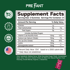 USA GMP facility badge and global ingredient sourcing visuals
